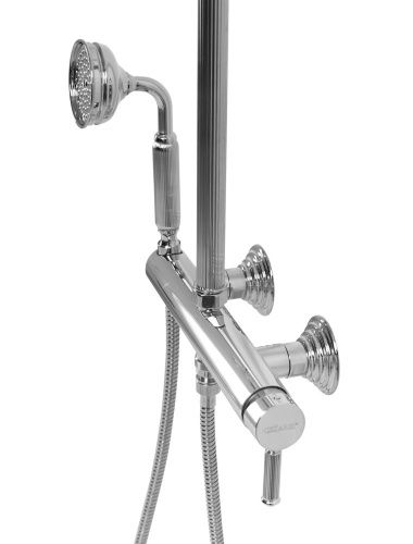 Душевая стойка Cezares OLIMP OLIMP-CD-01-L настенная цвет хром - фото 4