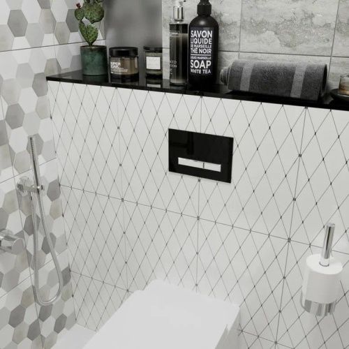 Клавиша смыва механическая Lavinia Boho RelFix 38050701 цвет белый/черный - фото 4