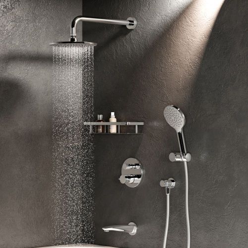 Душевая система Am.Pm X-Joy FT85A3RH10 встраиваемая в стену цвет хром с термостатом - фото 3