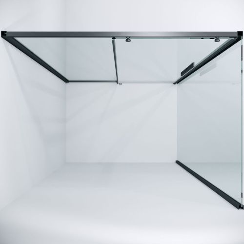 Душевой уголок Niagara Nova NG-34-13AGR-A90GR-34 130х90 стекло прозрачное профиль графит без поддона - фото 2