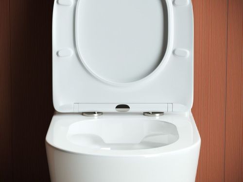 Унитаз напольный с бачком Ceramica Nova HIGHLIGHT CN1802 белый с сиденьем микролифт безободковый душевой смыв - фото 3