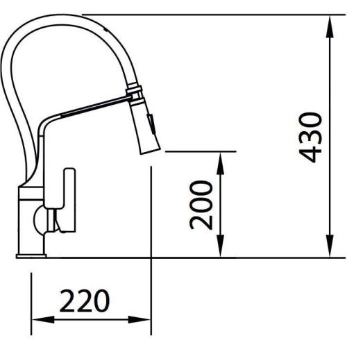 Смеситель для кухни Clever Chef 99735 на мойку хром - фото 2