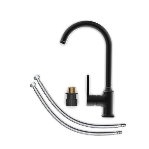 Смеситель для кухни Tokito KUDO TOK-KUD-1013 на мойку черный - фото 4