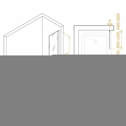 Душевая шторка на ванну RGW Screens 351105650-11 50х150 стекло прозрачное профиль хром ориентация универсальная - фото 4