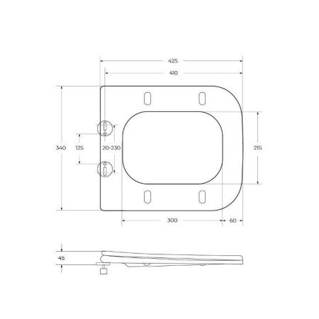 Крышка сиденье для унитаза BelBagno Marmi BB052SC