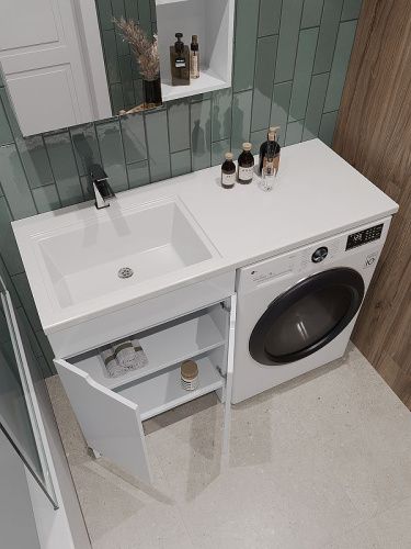 Тумба с раковиной Orange Kandy OPKD-120TUW+RAL 120х50 цвет белый - фото 3