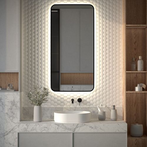 Зеркало с подсветкой Defesto AURA DF 2968R 60х120 подвесное - фото 3