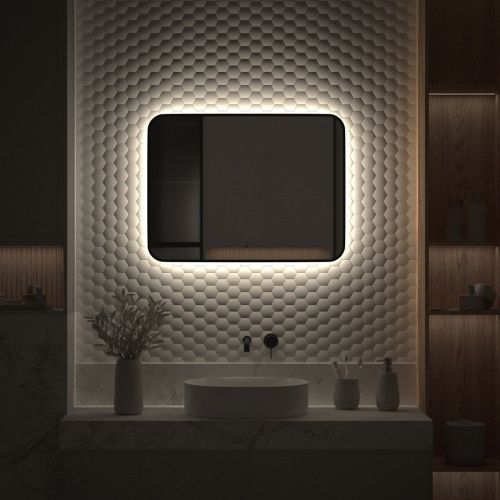 Зеркало с подсветкой Defesto AURA DF 2967RH 80х60 подвесное - фото 5