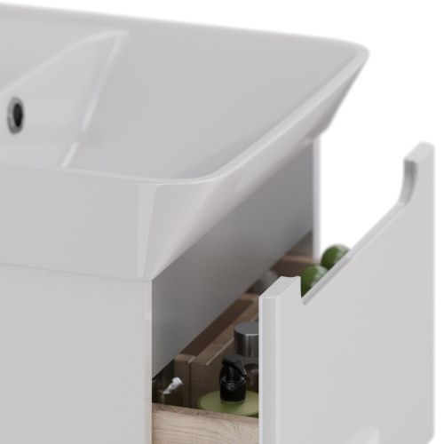 Тумба под раковину LeMark Buno LM04B60T 60х40 напольная цвет белый - фото 4