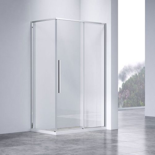 Душевой уголок Vincea Slim-N VSR-4SN9014CL 140х90 стекло прозрачное профиль хром без поддона