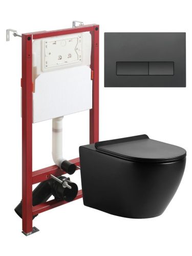 Комплект унитаз с инсталляцией и клавишей смыва Agger ATI03144+APB244 - фото 2