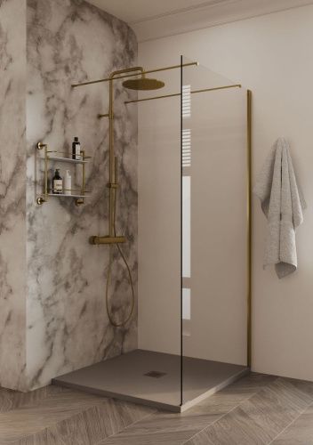 Душевая перегородка Allen Brau Infinity 3.21037.BA 100х200 стекло прозрачное профиль серебро - фото 5