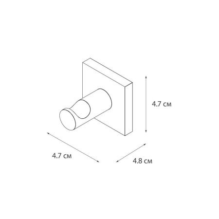 Крючок для ванной Fixsen Lux satin FX-16005A