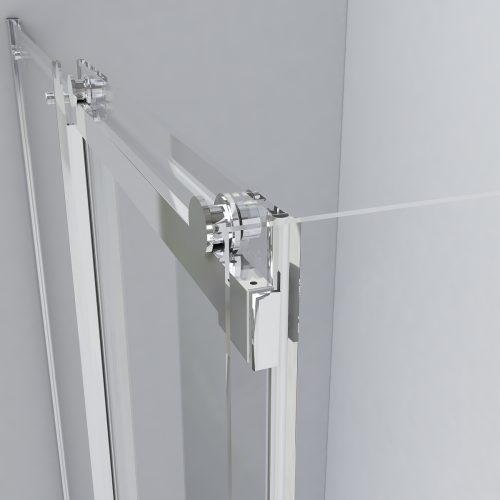 Душевой уголок Vincea Como VSR-1C8012CL 120х80 стекло прозрачное профиль хром без поддона - фото 3