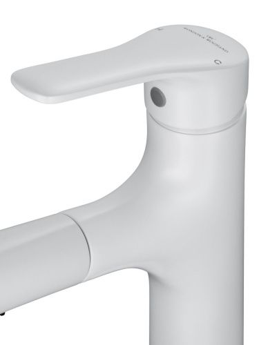 Смеситель Wonzon & Woghand WW-AE4151-MW на раковину белый - фото 5