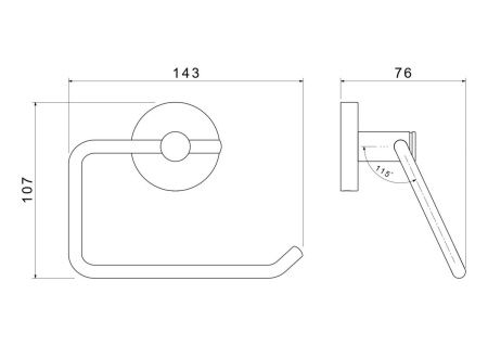 Бумагодержатель Aquatek ЕВРОПА AQ4118MB