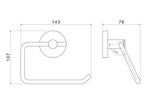 Бумагодержатель Aquatek ЕВРОПА AQ4118BG - фото 2