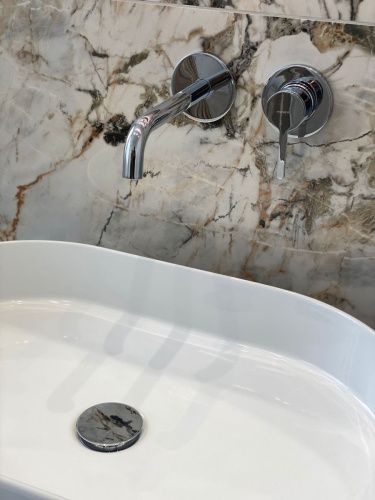 Смеситель для раковины Emmevi Filobrass 85155/CR встраиваемый в стену хром - фото 3