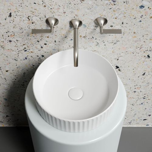 Раковина из сантехнического фарфора Ceramica Nova ELEMENT CN6057MW 40х40 накладная цвет белый без отверстий под смеситель - фото 5