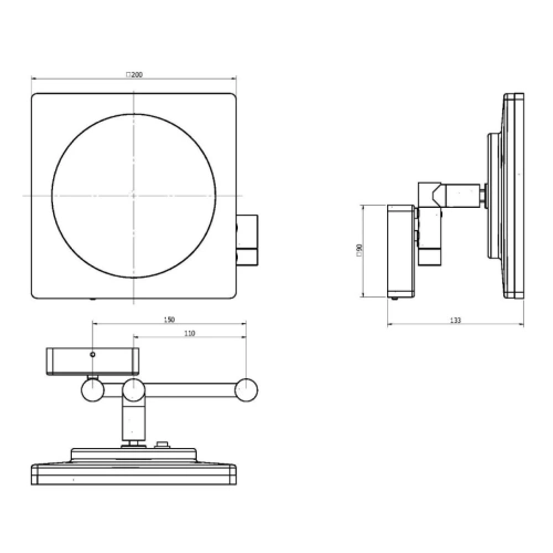 Зеркало косметическое Langberger LEDRO 73485 - фото 2