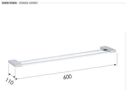 Полотенцедержатель Remer Flat FT33CR