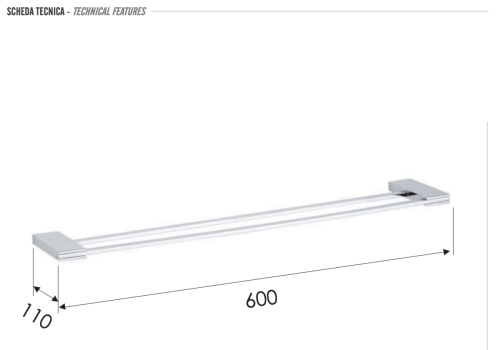 Полотенцедержатель Remer Flat FT33CR - фото 2