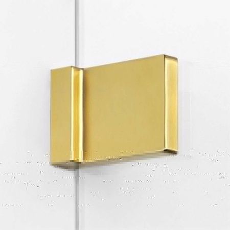 Душевая дверь New Trendy AVEXA GOLD BRUSHED EXK-1723 120х200 стекло прозрачное профиль золото