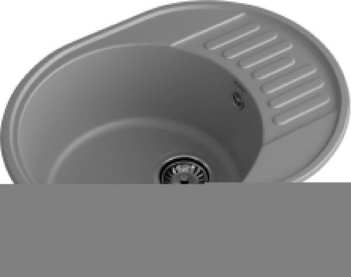 Кухонная мойка Granfest Quarz 58 темно-серый 60х50 цвет серый поверхность матовая - фото 2