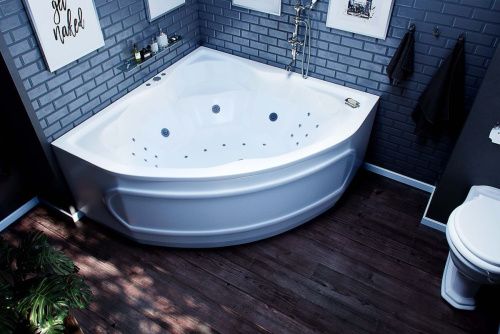 Ванна акриловая Aquatek Сириус SIR164-0000002 165х165 угловая угловая с каркасом без ручек - фото 3