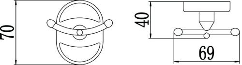 Крючок Savol S-007054 - фото 2