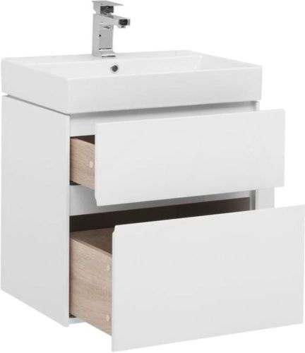 Тумба с раковиной Aquanet Бруклин 00212596 60х40 подвесная цвет белый - фото 2
