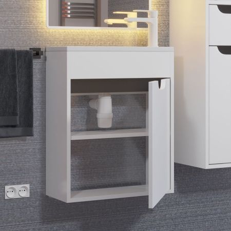 Тумба под раковину Uperwood Modul 2930205359 50х20 подвесная цвет белый