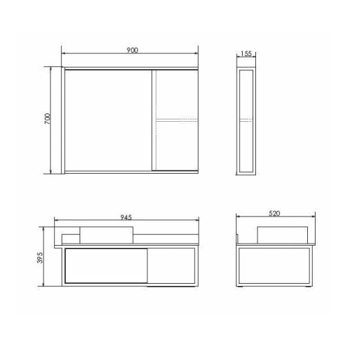 Тумба с раковиной Comforty Лиссабон 00-00006269CF 90х50 подвесная цвет коричневый - фото 2