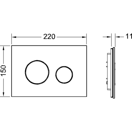 Клавиша смыва механическая Tece TECEloop 9240653 цвет хром/зеленый - фото 2