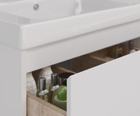 Тумба под раковину LeMark Combi LM03C125T 120х40 напольная цвет белый