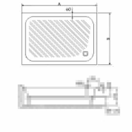 Душевой поддон RGW Acryl 16180280-51 80х100 акрил белый с ножками