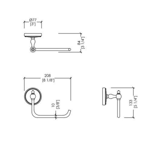 Бумагодержатель Devon Devon Dorothy DOR411CR - фото 2