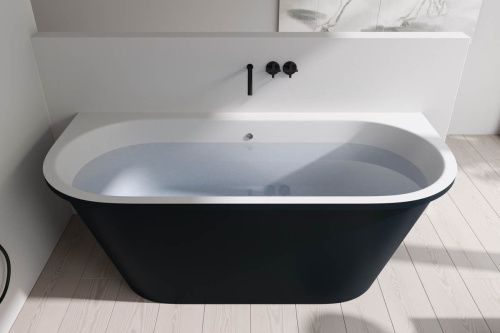 Ванна из искусственного камня Holbi GALATEA 1.01.003.11.2 170х75 пристенная овальная - фото 2