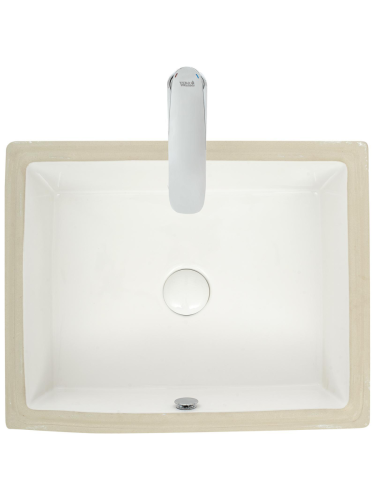 Раковина из сантехнического фаянса WeltWasser WW SK 10000004600 40 см встраиваемая цвет белый 1 отверстие под смеситель - фото 3