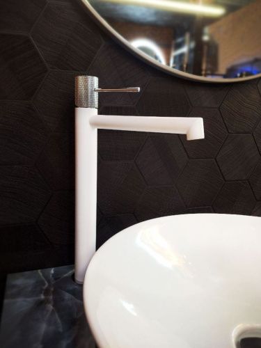 Смеситель для раковины AltroBagno Intento AltroBagnoIntento010217MW на столешницу белый - фото 5