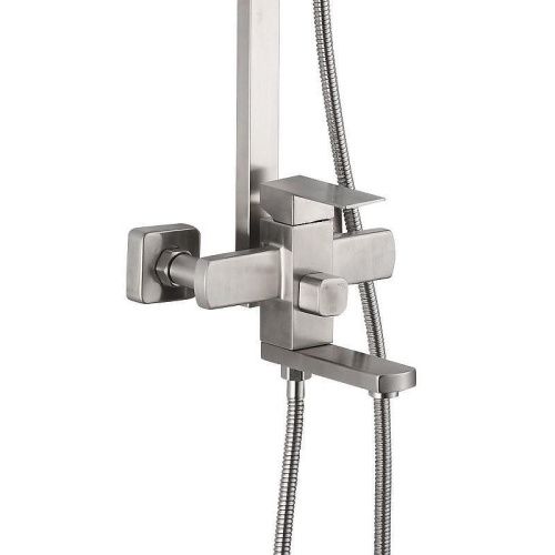 Душевая стойка D-Lin H10A21 настенная цвет серый - фото 3