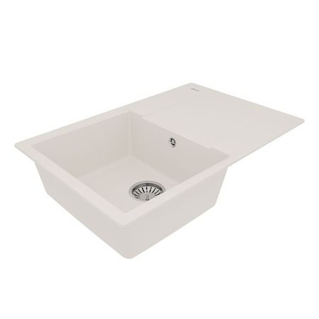 Кухонная мойка LeMark Imandra 760 9910028 75х50 цвет белый поверхность матовая