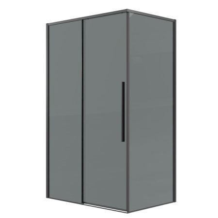 Душевая перегородка Grossman Galaxy 200.K33.01.90.42.10 90х195 стекло тонированное профиль графит