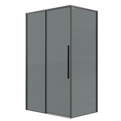 Душевая перегородка Grossman Galaxy 200.K33.01.70.42.10 70х195 стекло тонированное профиль графит - фото 2