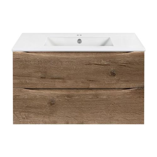 Тумба под раковину Vincea Mia VMC-2MC900VO 90х50 подвесная цвет коричневый - фото 3