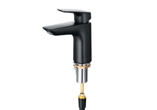 Смеситель Aquatek ВЕГА AQ1012MB на раковину черный - фото 3