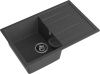 Кухонная мойка Granfest Quadro Q-780L графит 75х50 цвет серый поверхность матовая