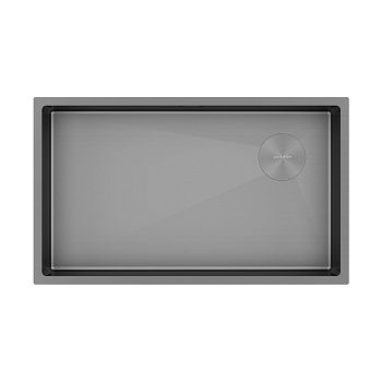 Кухонная мойка Paulmark NEXT-SKEW 74 UNI PM887444-MG 75х45 цвет серый поверхность матовая