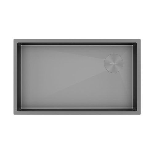 Кухонная мойка Paulmark NEXT-SKEW 74 UNI PM887444-MG 75х45 цвет серый поверхность матовая