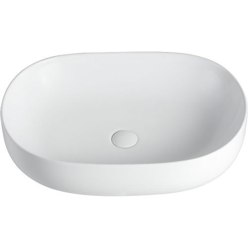 Раковина из сантехнического фарфора Orange B04-600W 60х40 накладная цвет белый - фото 3